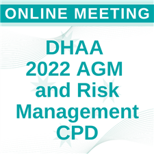 Webinar - DHAA 2022 AGM & Risk Management CPD